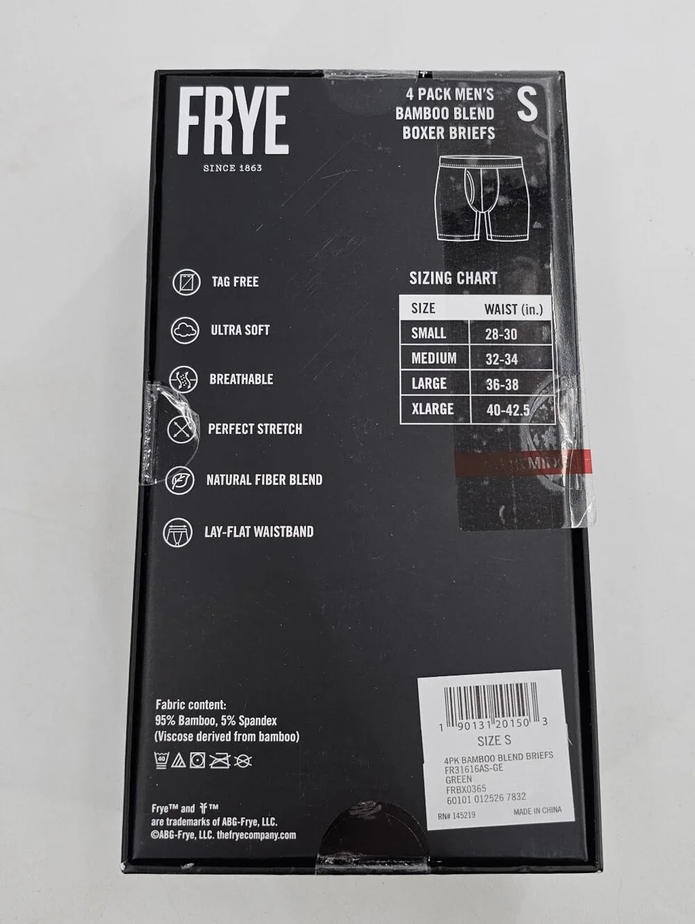 Frye Bamboo Blend Boxer Briefs 4 pack Men's Underwear